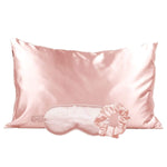 Kitsch Pillowcase Satin Sleep Set - Blush