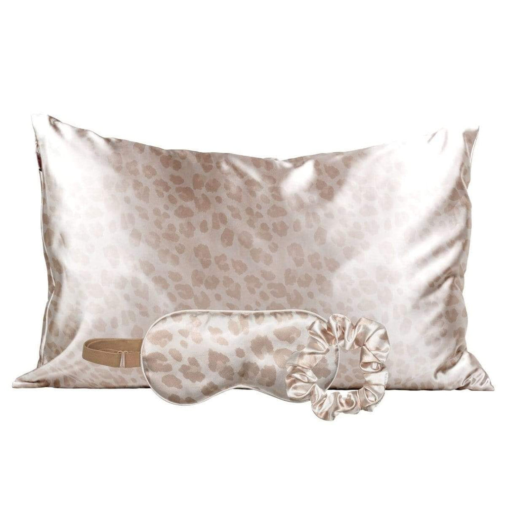 Kitsch Pillowcase Set Satin Sleep Set - Leopard