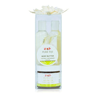 Pure Fiji Bath & Body Gift Set Coconut Lime Blossom Home Spa Get Glowing Ritual Travel Size Set