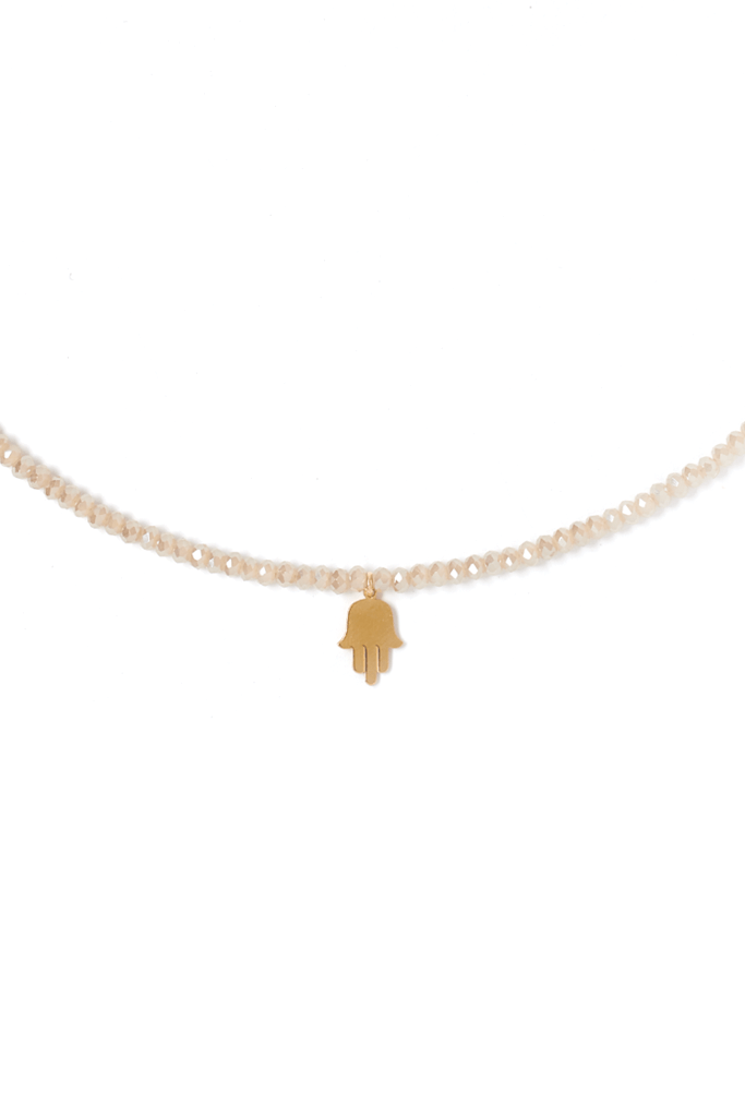Tess + Tricia Necklaces Lucky Hamsa Beaded Necklace