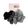 Kitsch Scrunchies Velvet Scrunchies - Black/Gray